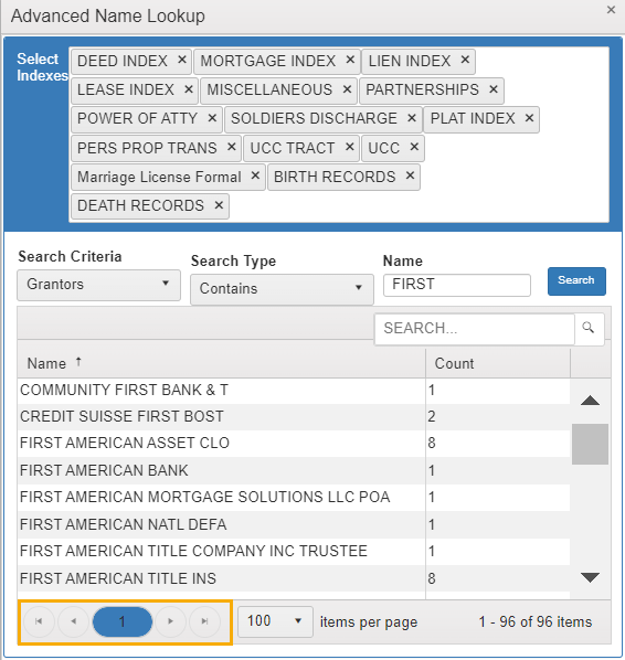 Advanced Search Techniques for Names